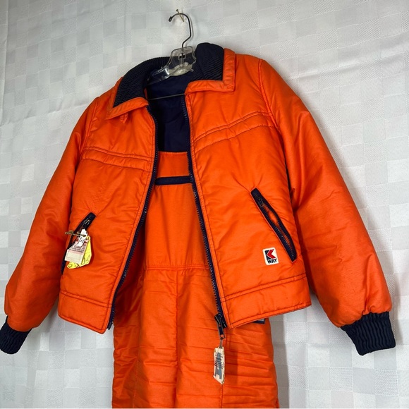 Orange Vintage Kway 80s Ski Suit - Picture 2 of 6